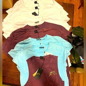 Lot of 10 Nrand New Rusty T-shirts. Various colors and sizes.